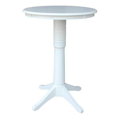 30" Round Top Pedestal Table - 34.9"H