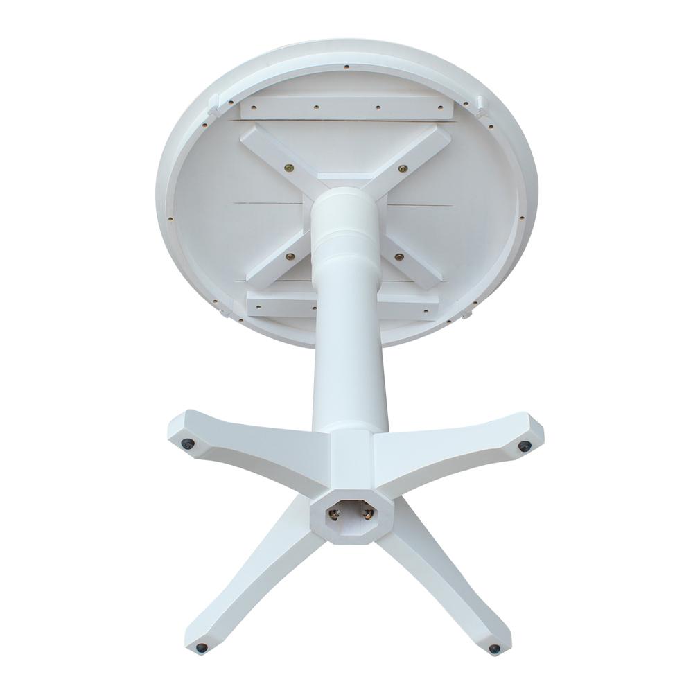 30" Round Top Pedestal Table - 34.9"H