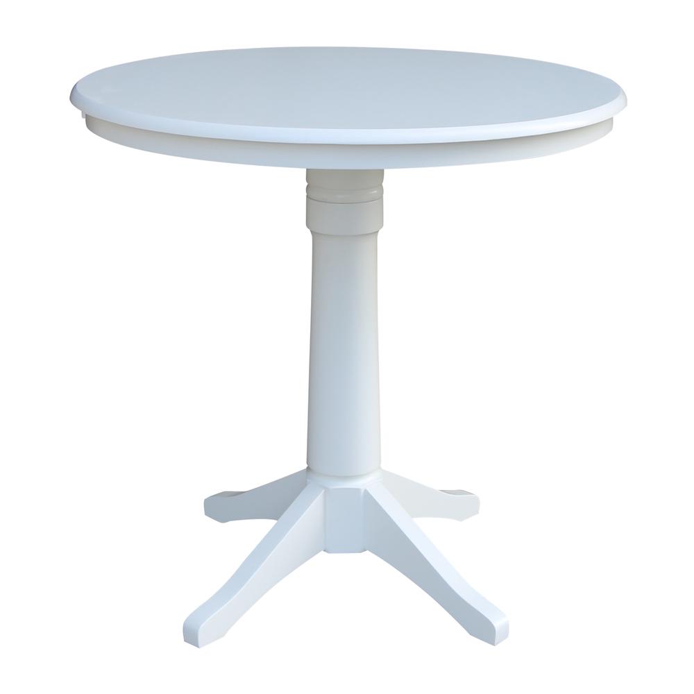 36" Round Top Pedestal Table - 34.9"H
