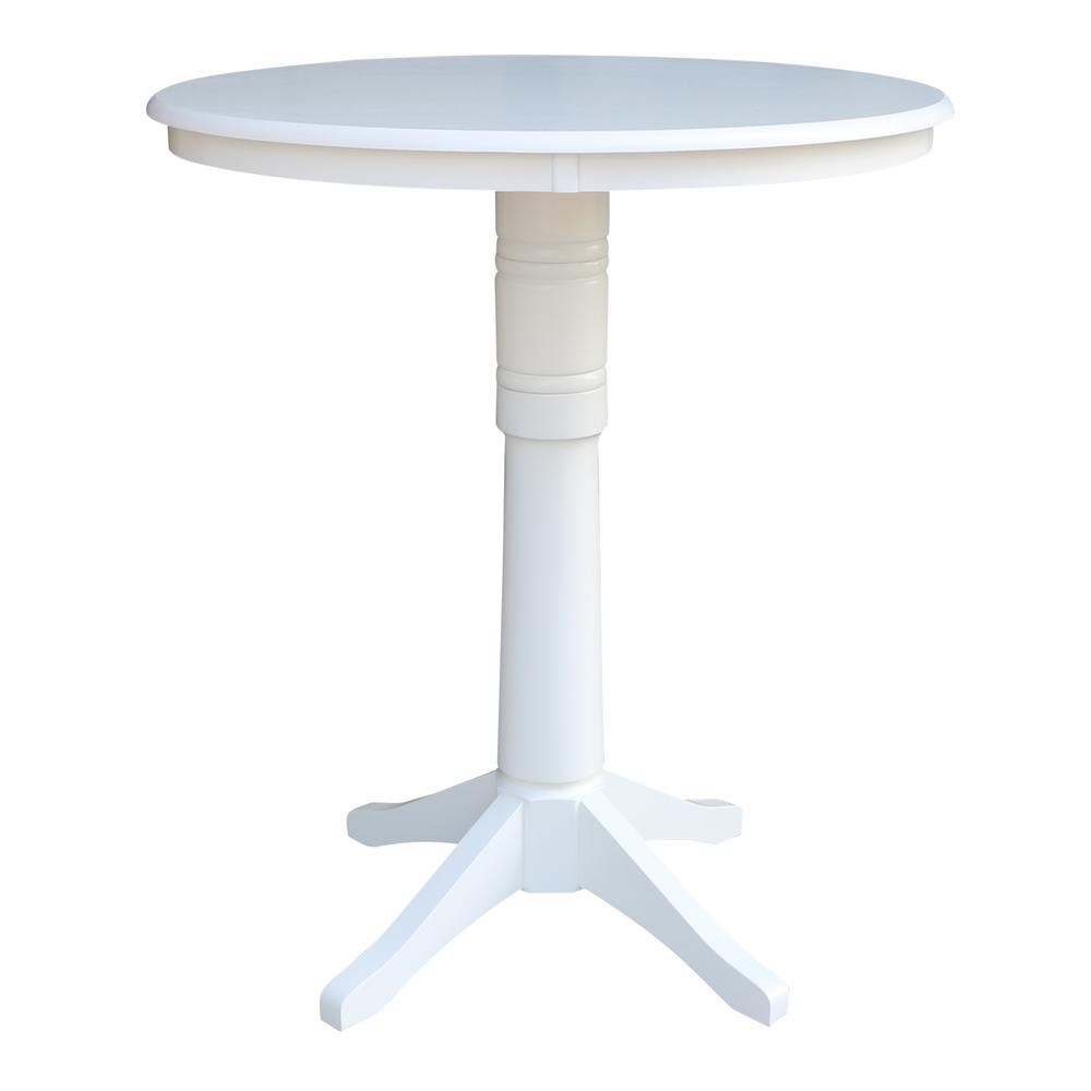36" Round Top Pedestal Table - 34.9"H