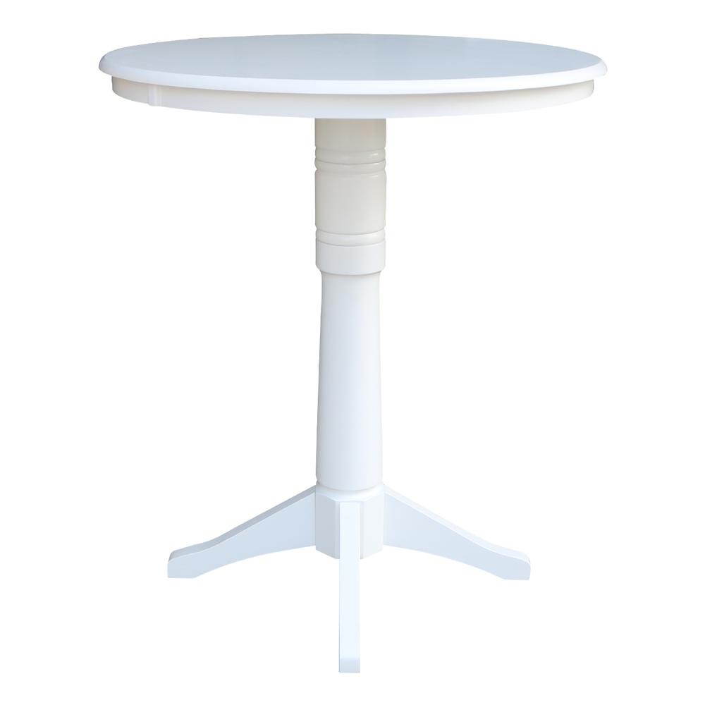 36" Round Top Pedestal Table - 34.9"H