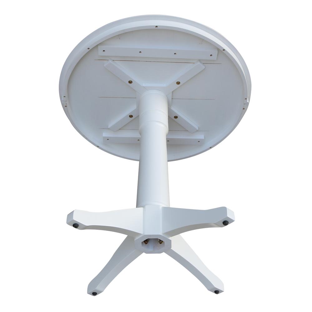 36" Round Top Pedestal Table - 34.9"H