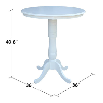 36" Round Top Pedestal Table - 40.9"H