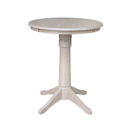 30" Round Top Pedestal Table - 34.9"H