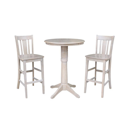 30" Round Top Pedestal Table - 34.9"H