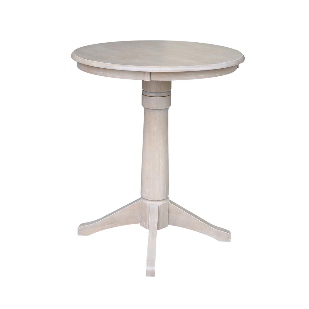 30" Round Top Pedestal Table - 34.9"H