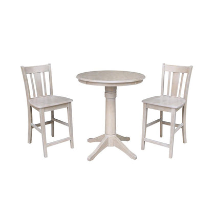 30" Round Top Pedestal Table - 34.9"H