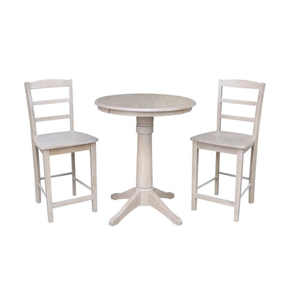 30" Round Top Pedestal Table - 34.9"H