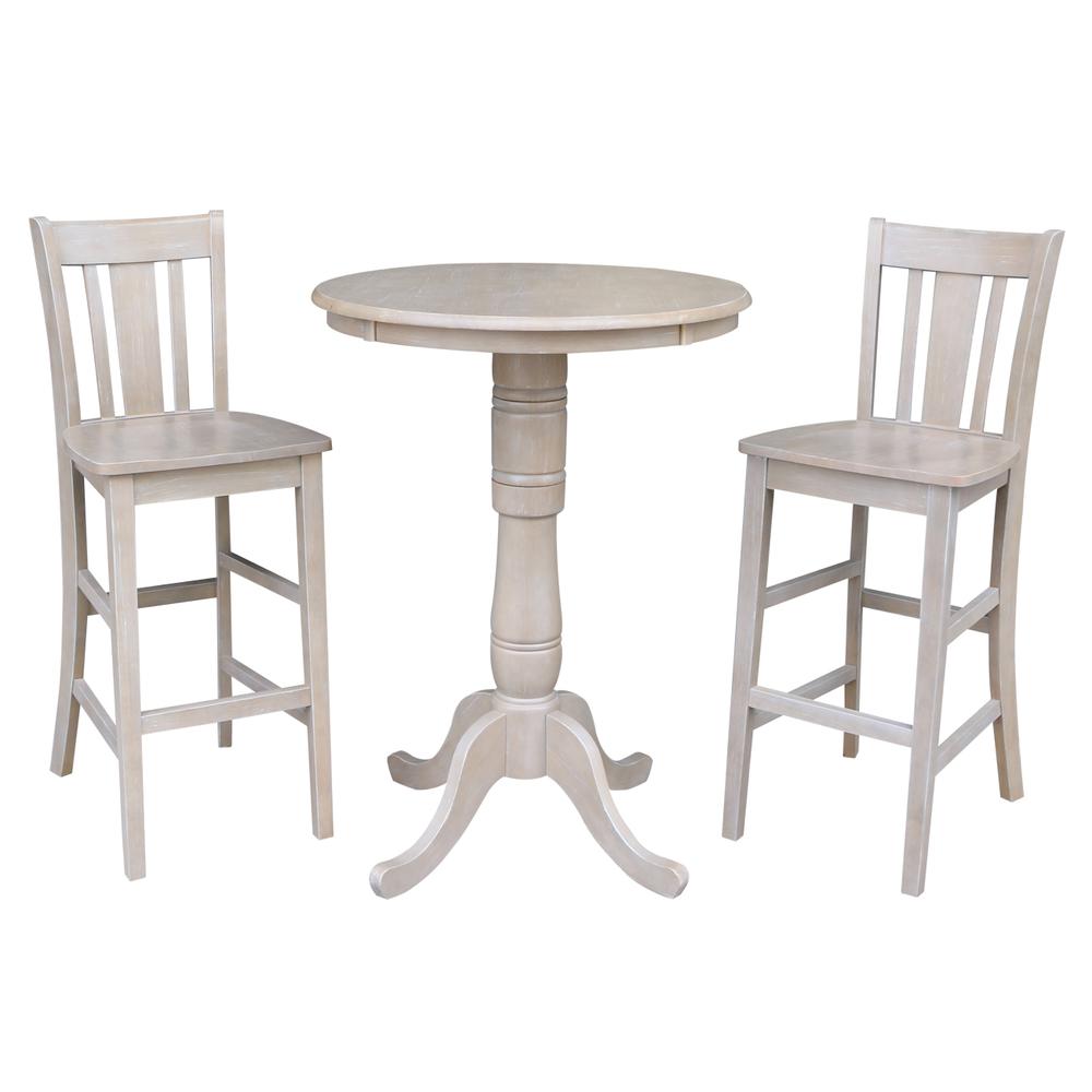 30" Round Top Pedestal Table - 40.9"H