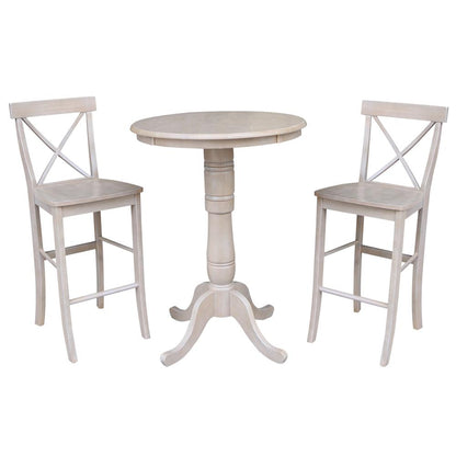 30" Round Top Pedestal Table - 40.9"H