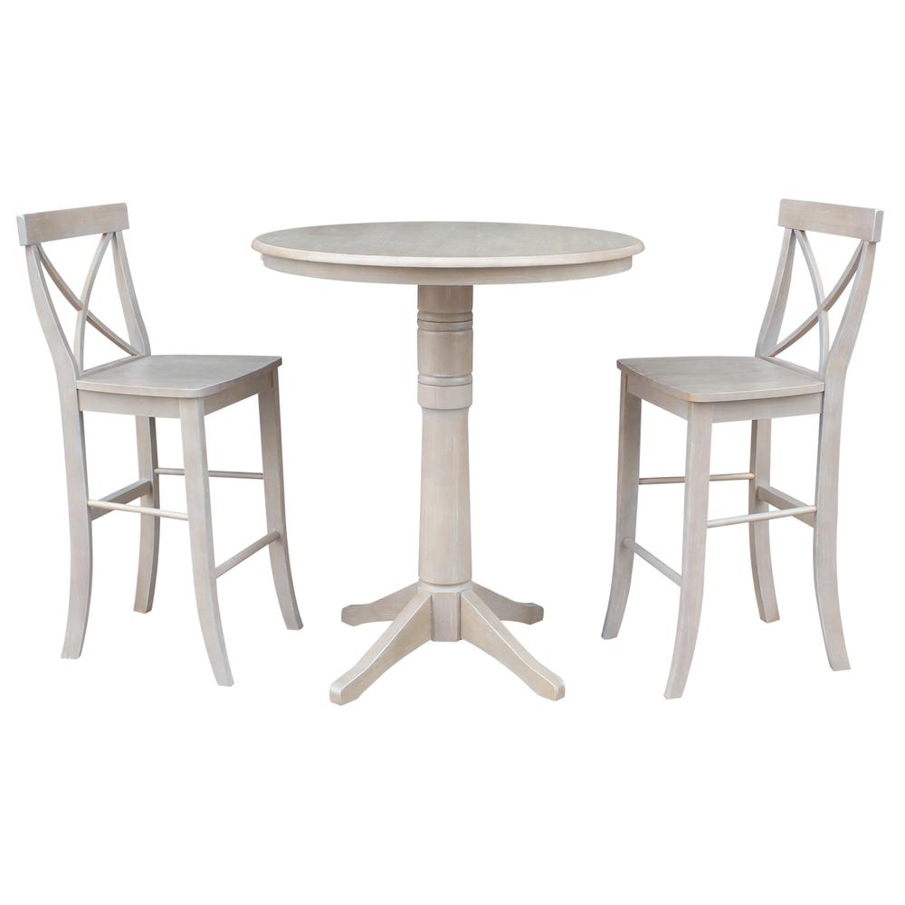 36" Round Top Pedestal Table - 34.9"H