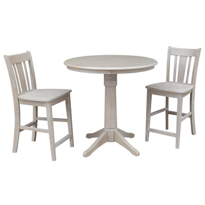 36" Round Top Pedestal Table - 34.9"H