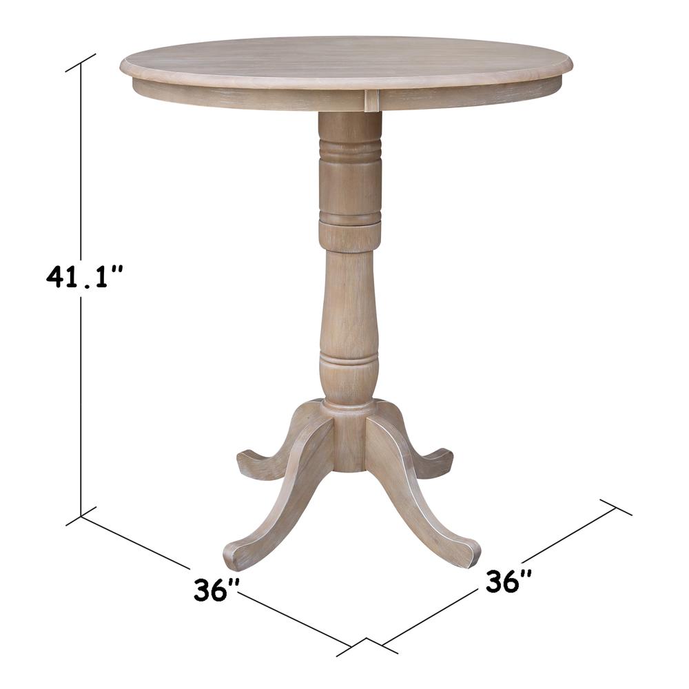 36" Round Top Pedestal Table - 40.9"H