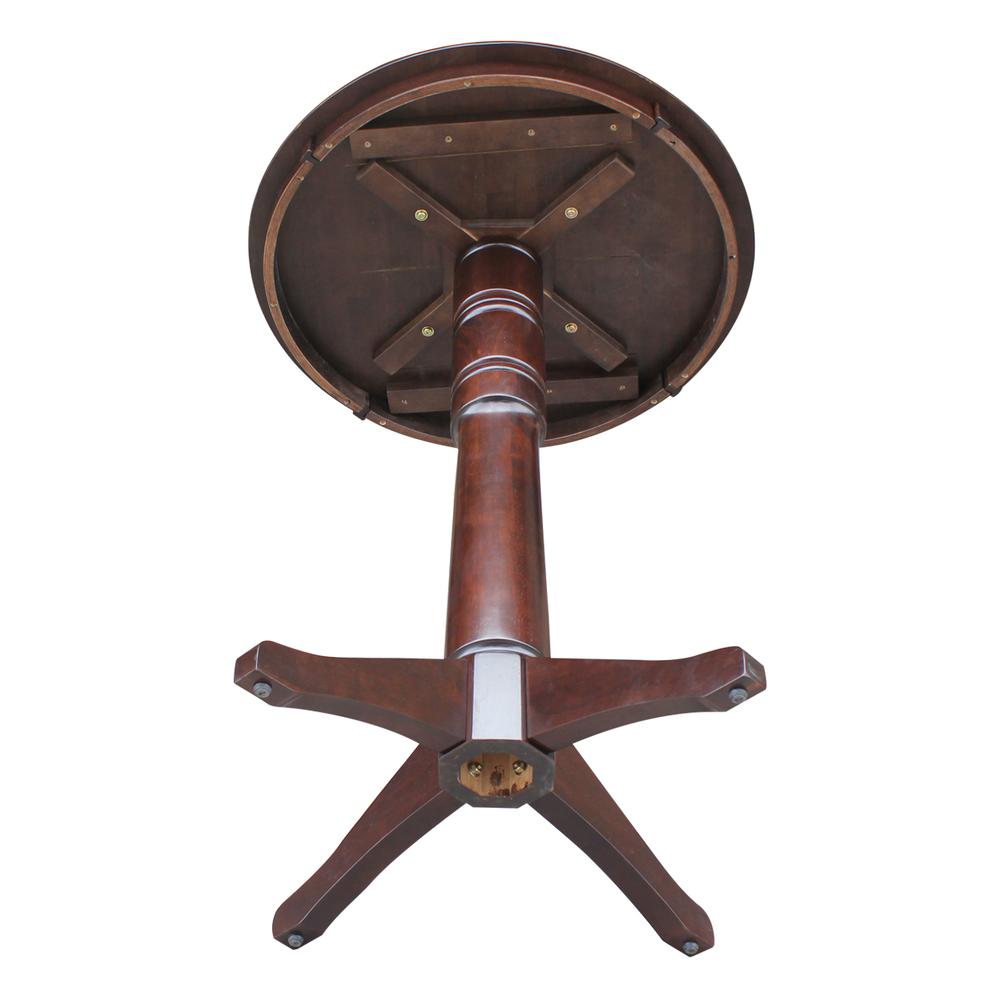 30" Round Top Pedestal Table - 34.9"H