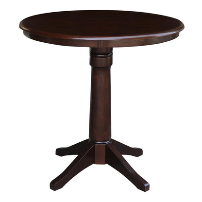 36" Round Top Pedestal Table - 34.9"H
