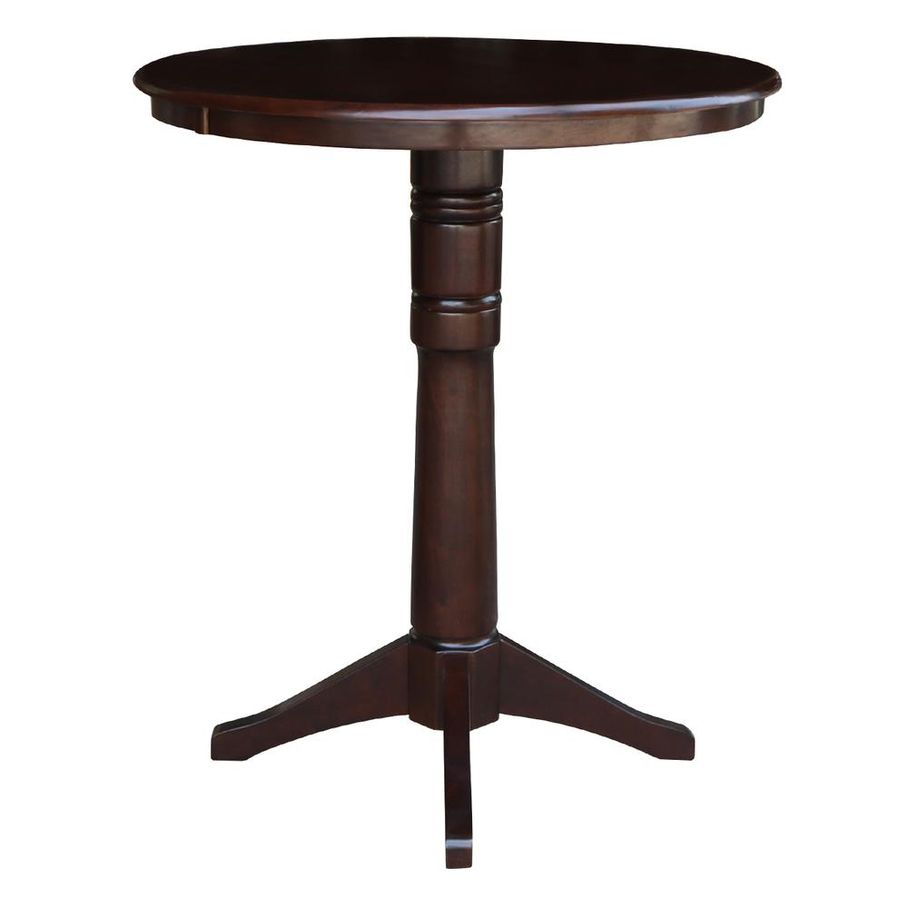 36" Round Top Pedestal Table - 34.9"H
