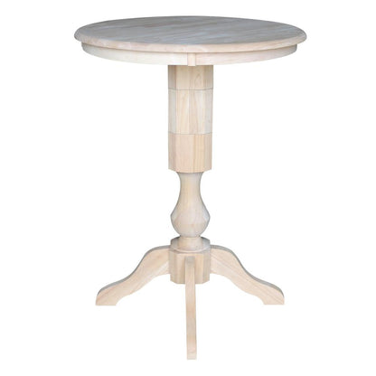 30" Round Top Pedestal Table - 40.9"H