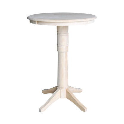 30" Round Top Pedestal Table - 34.9"H
