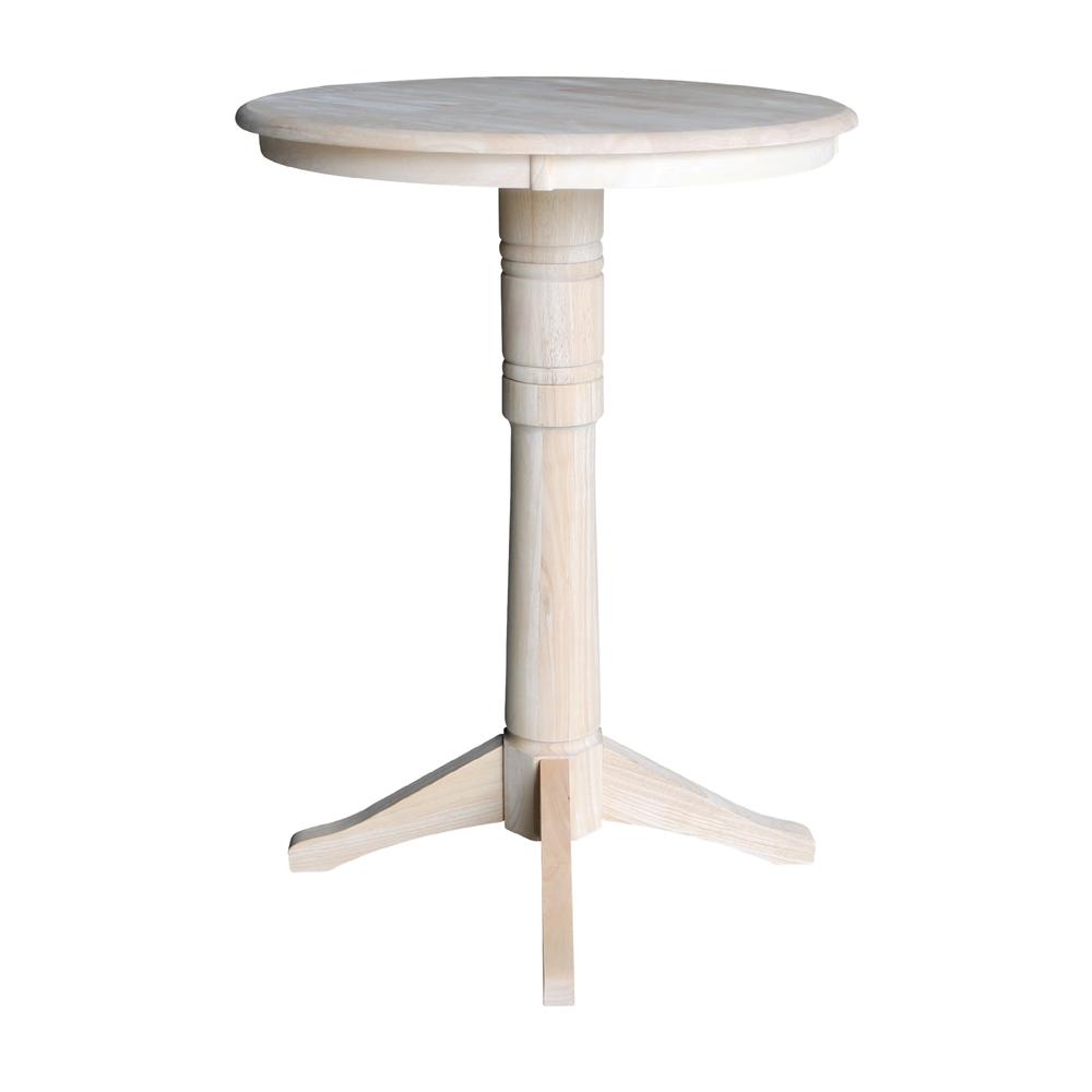 30" Round Top Pedestal Table - 34.9"H