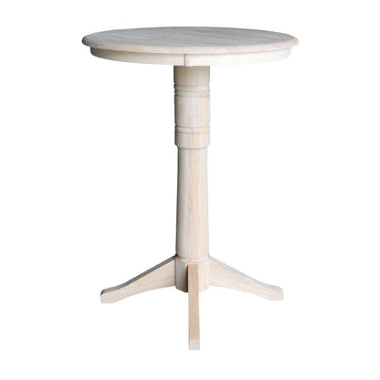 30" Round Top Pedestal Table - 34.9"H