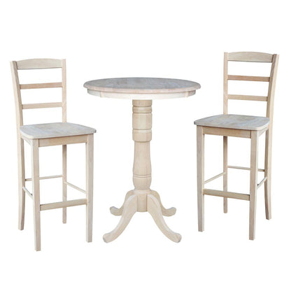 30" Round Top Pedestal Table - 40.9"H