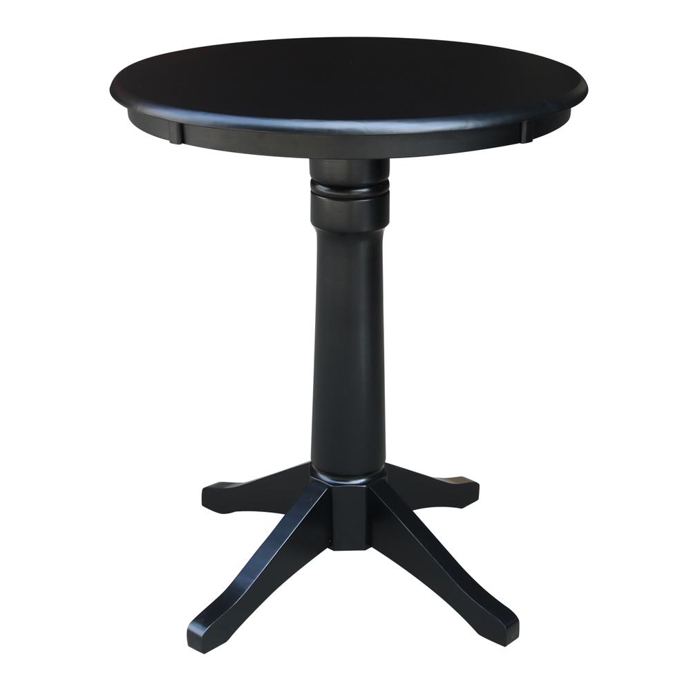 30" Round Top Pedestal Table - 34.9"H
