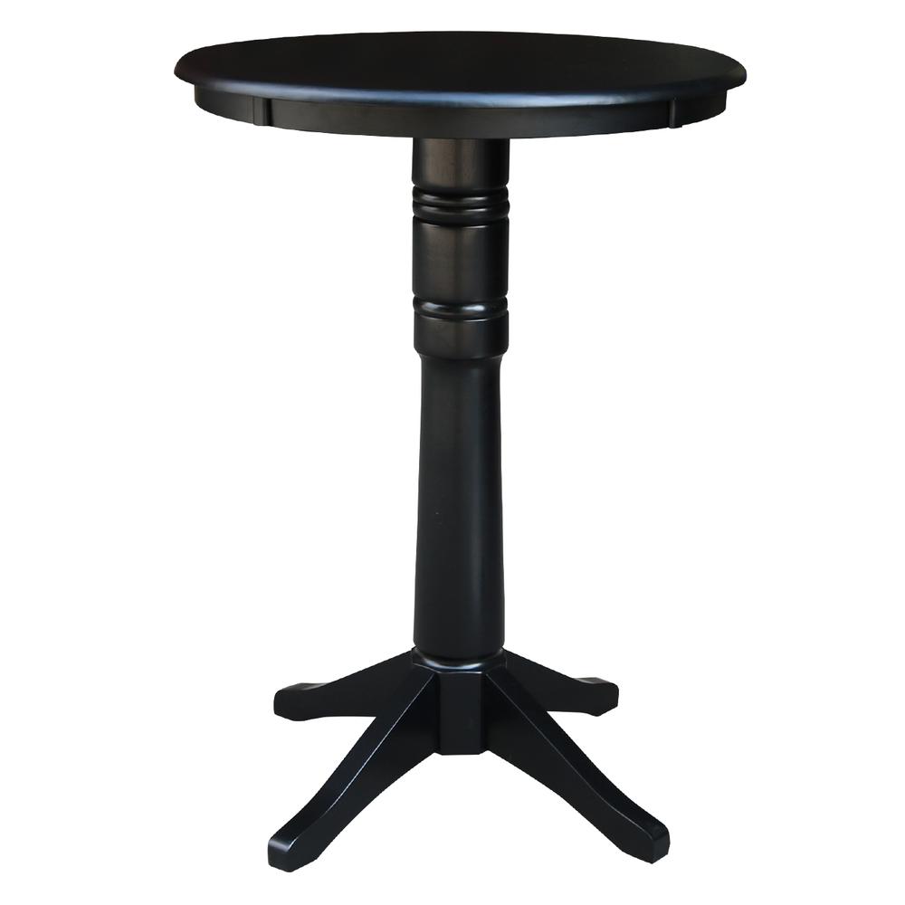 30" Round Top Pedestal Table - 34.9"H
