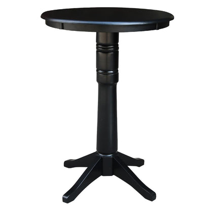30" Round Top Pedestal Table - 34.9"H