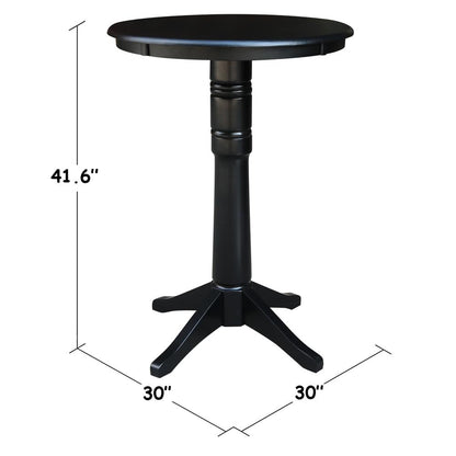 30" Round Top Pedestal Table - 34.9"H