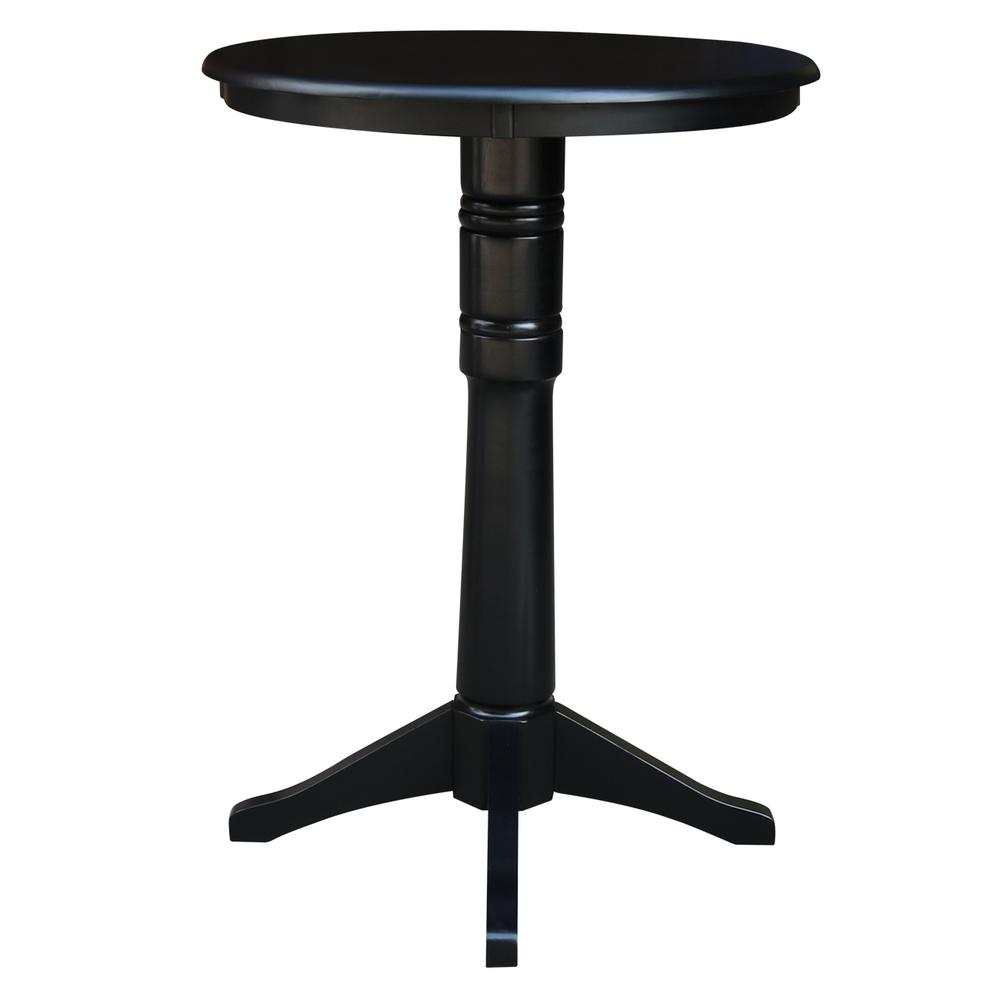 30" Round Top Pedestal Table - 34.9"H