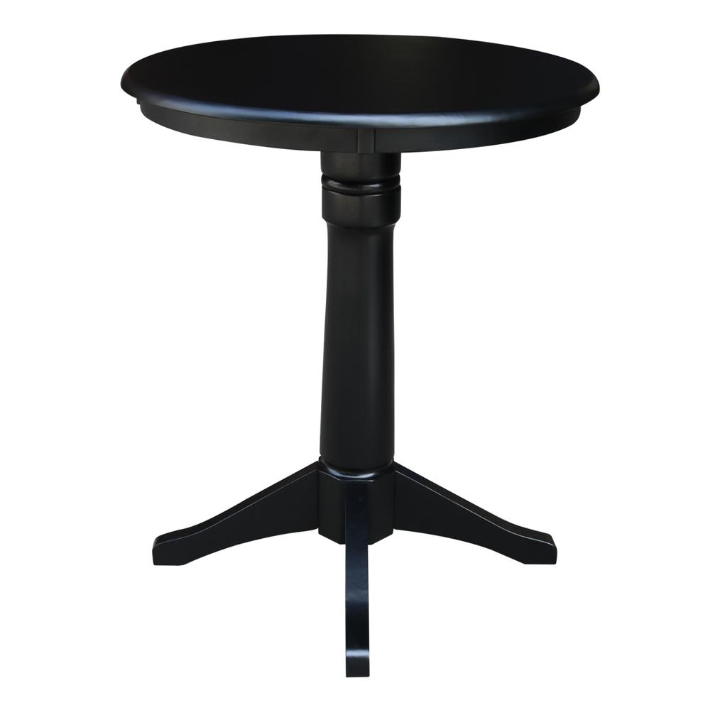 30" Round Top Pedestal Table - 34.9"H