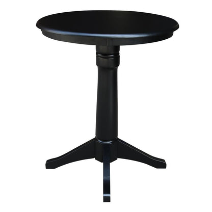 30" Round Top Pedestal Table - 34.9"H
