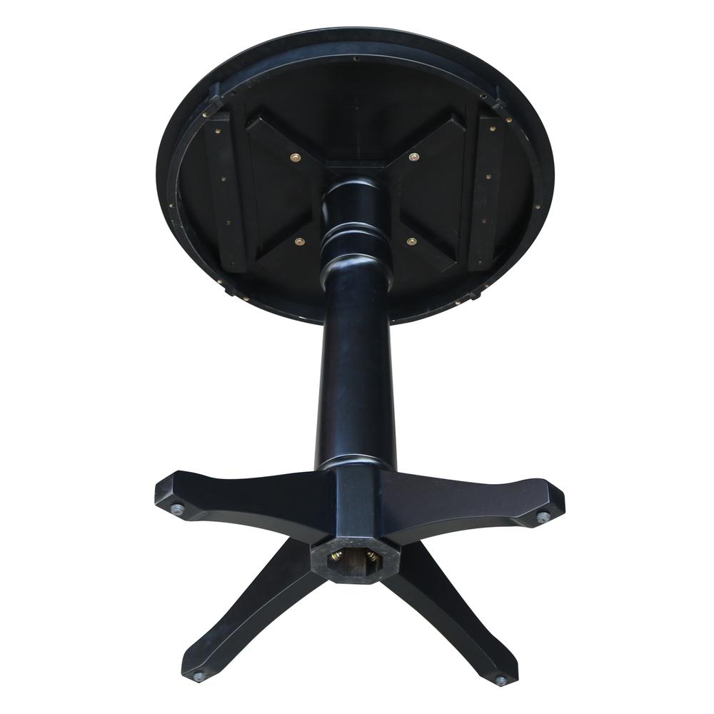 30" Round Top Pedestal Table - 34.9"H
