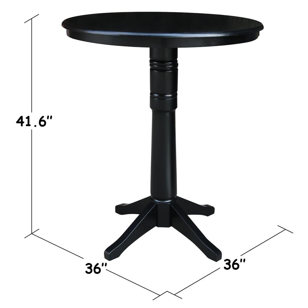 36" Round Top Pedestal Table - 34.9"H
