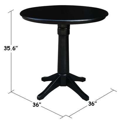 36" Round Top Pedestal Table - 34.9"H