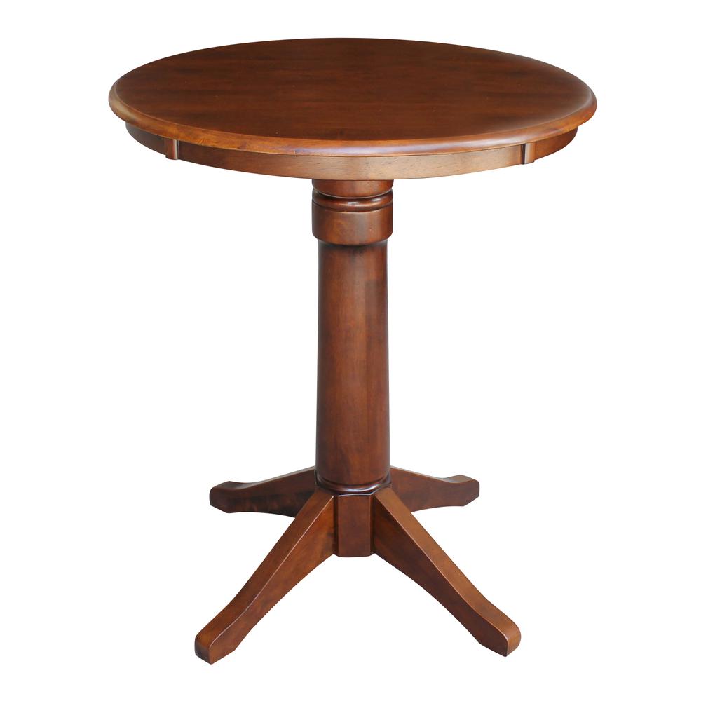30" Round Top Pedestal Table - 34.9"H