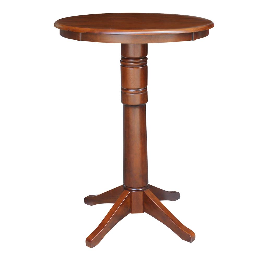 30" Round Top Pedestal Table - 34.9"H