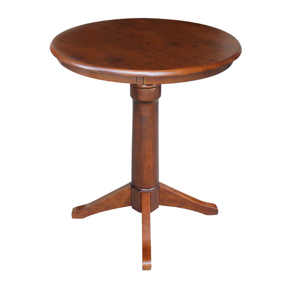 30" Round Top Pedestal Table - 34.9"H