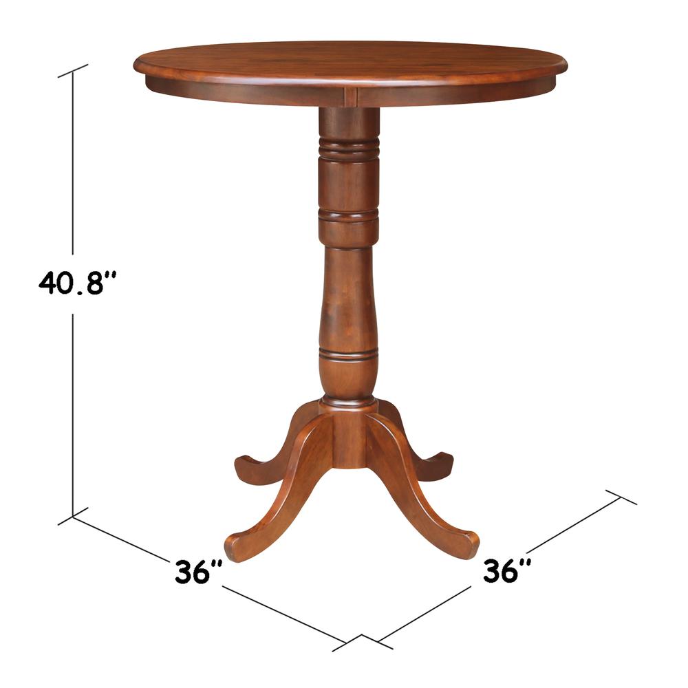 36" Round Top Pedestal Table - 40.9"H