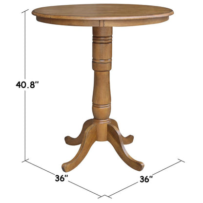 36" Round Top Pedestal Table - 40.9"H