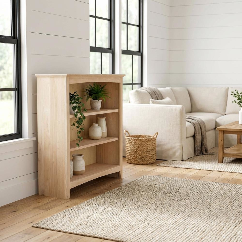 Wooden Bookcase with Classic Design and Ample Storage Space