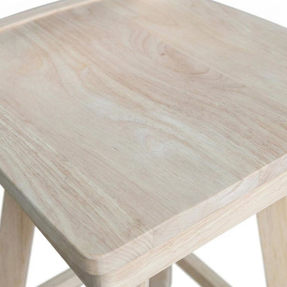 Unfinished Counter Height Stool with Swivel and Auto Return for Kitchen Bar