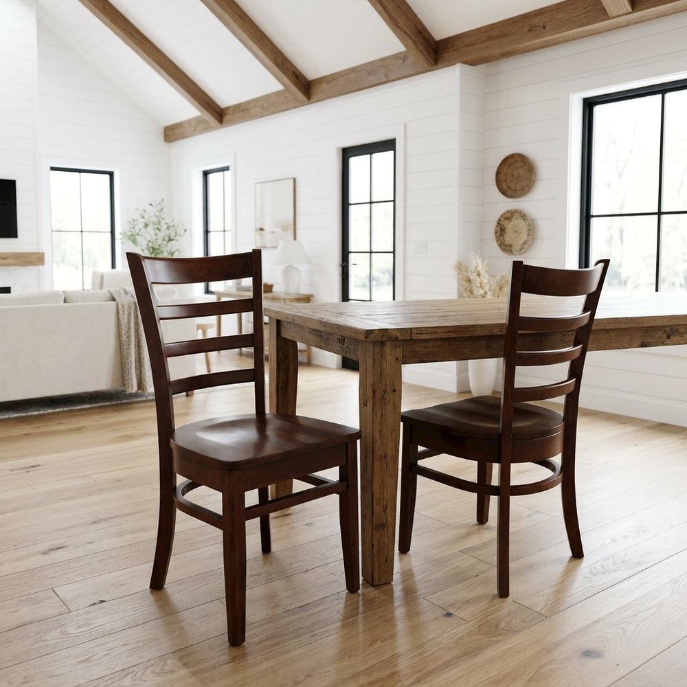 Solid Hardwood Dining Chair for Living Room, Bedroom, and Accent Seating