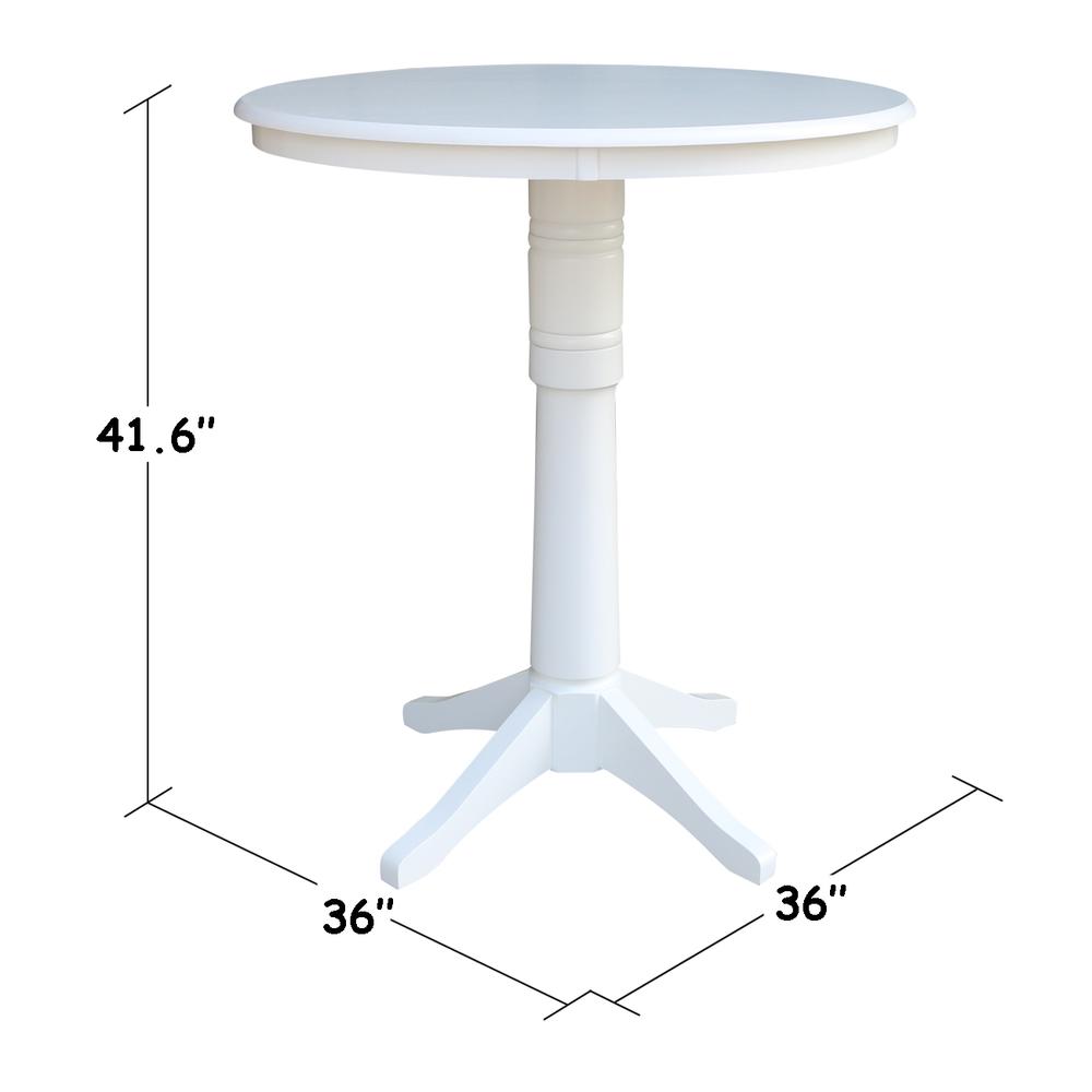36" Round Top Pedestal Table - 40.9"H