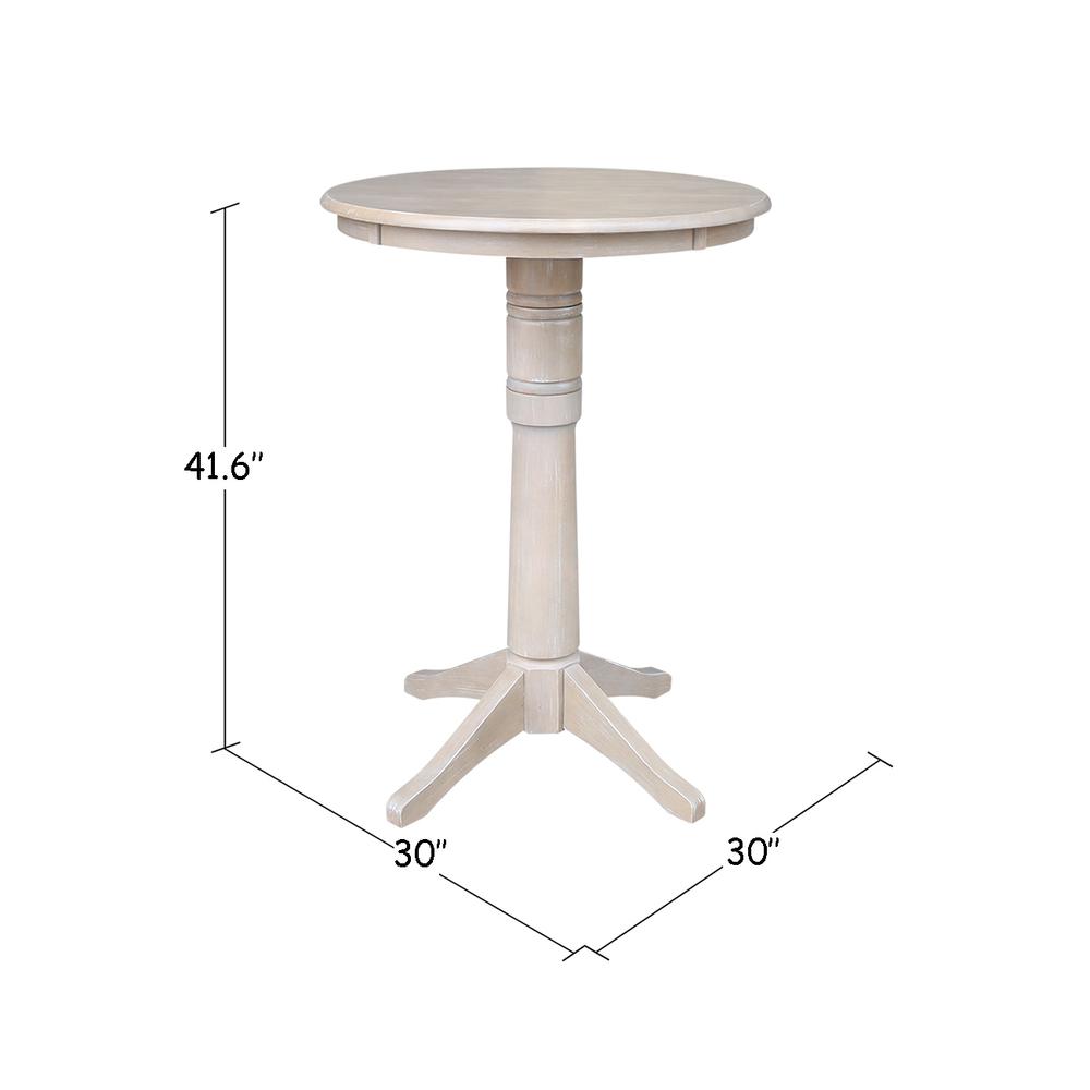 30" Round Top Pedestal Table - 40.9"H