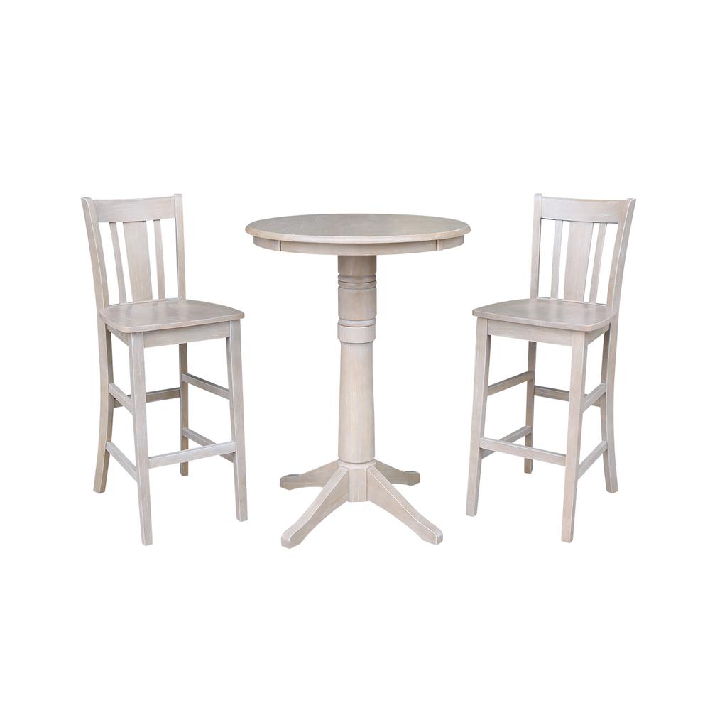 30" Round Top Pedestal Table - 40.9"H