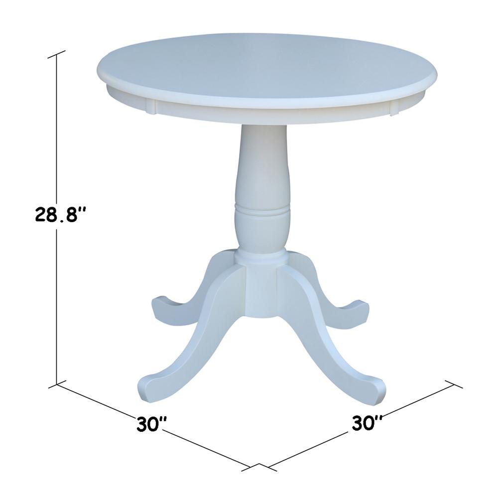 30" Round Top Pedestal Table - 28.9"H