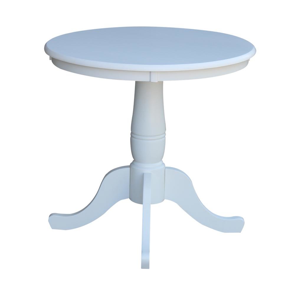 30" Round Top Pedestal Table - 28.9"H