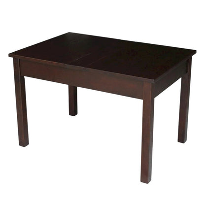 Lift-Top Coffee Table in Rich Mocha with Hidden Storage and Wipe-Clean Finish