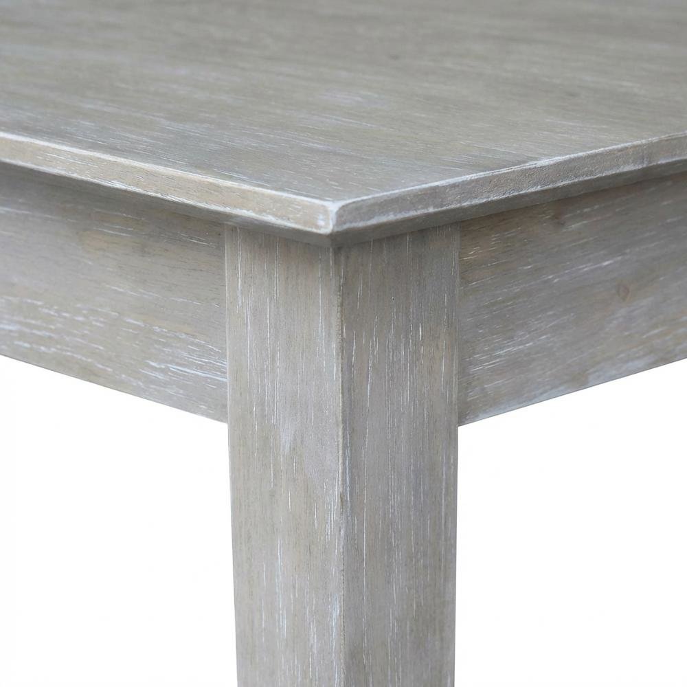 Gray Washed Writing Table With Smooth Surface And Modern Design